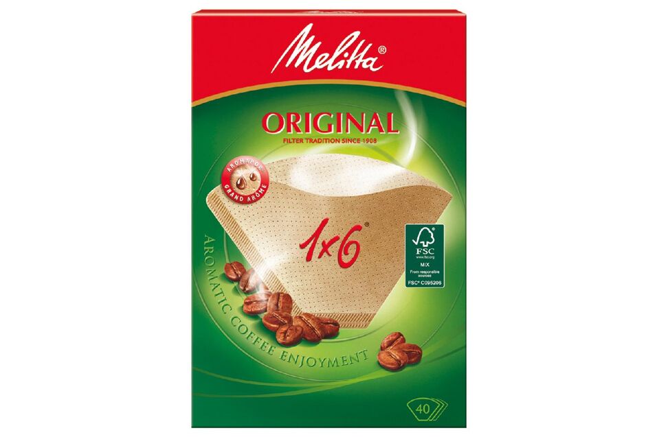 Product afbeelding Koffiefilters nummer 6  doos a 40 stuks