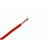Enkeladerige kabel rood 0,75 mm