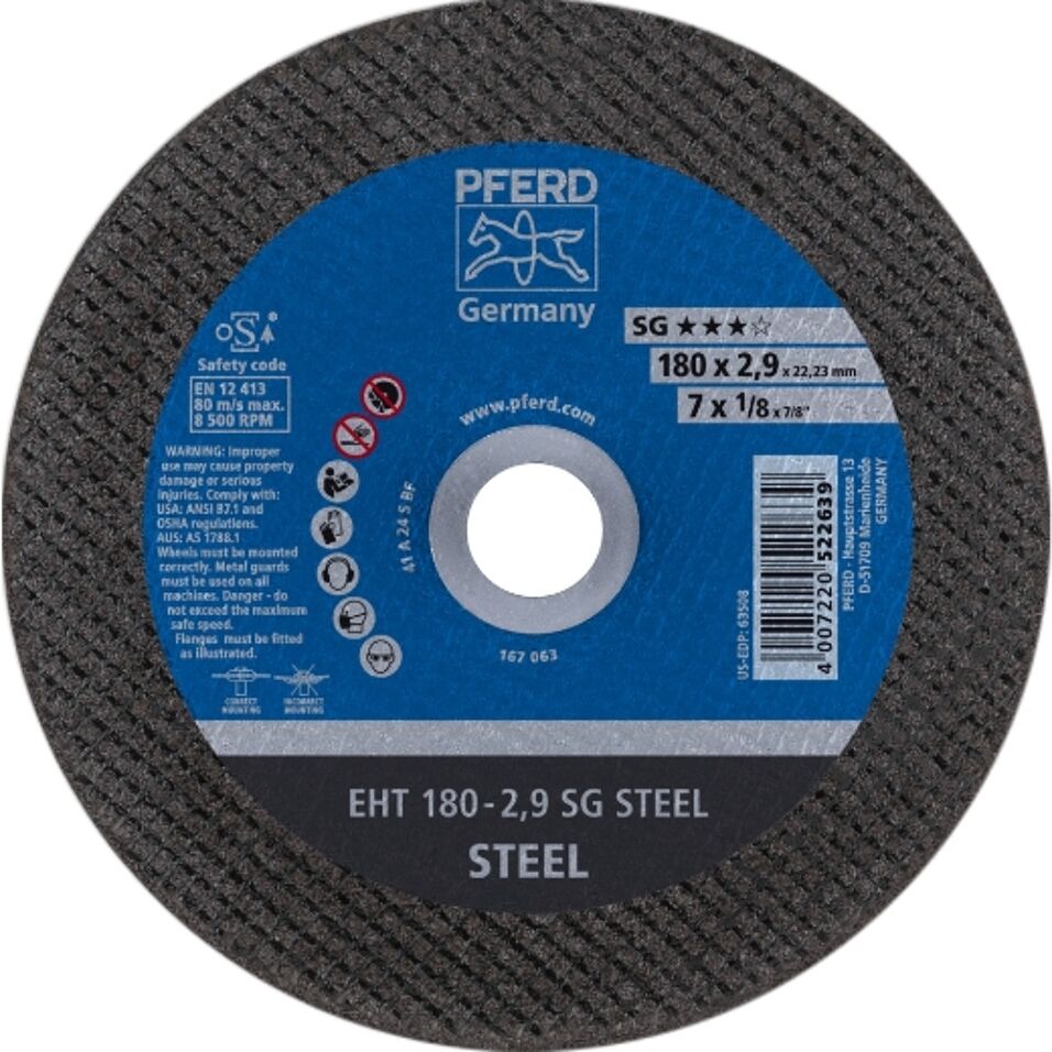 Product afbeelding Pferd doorslijpschijf EHT 180-2,9 SG STEEL