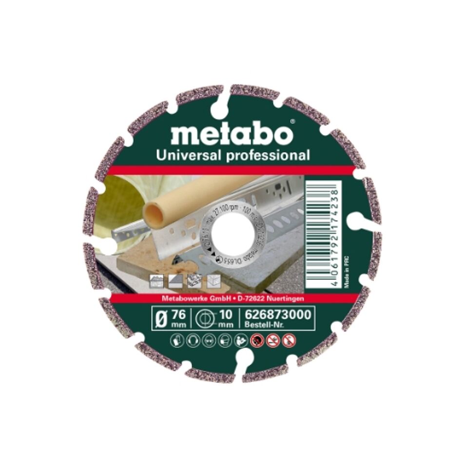 Product afbeelding Metabo diamantslijpschijf UP    76 x10mm