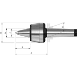 Rohm Meedraaiende center met verlengde looppunt MC2 Type 604