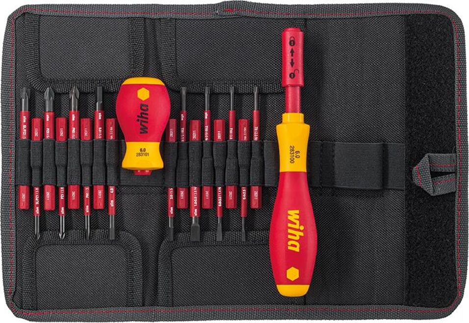 Product afbeelding Wiha schroevendraaier/bitset VDE  18-dlg