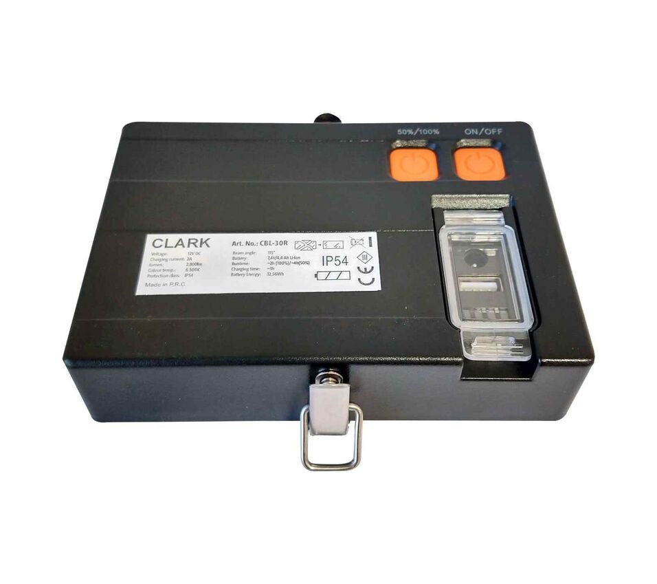 Product afbeelding Clark accu t.b.v. COB bouwlamp 30 Watt
