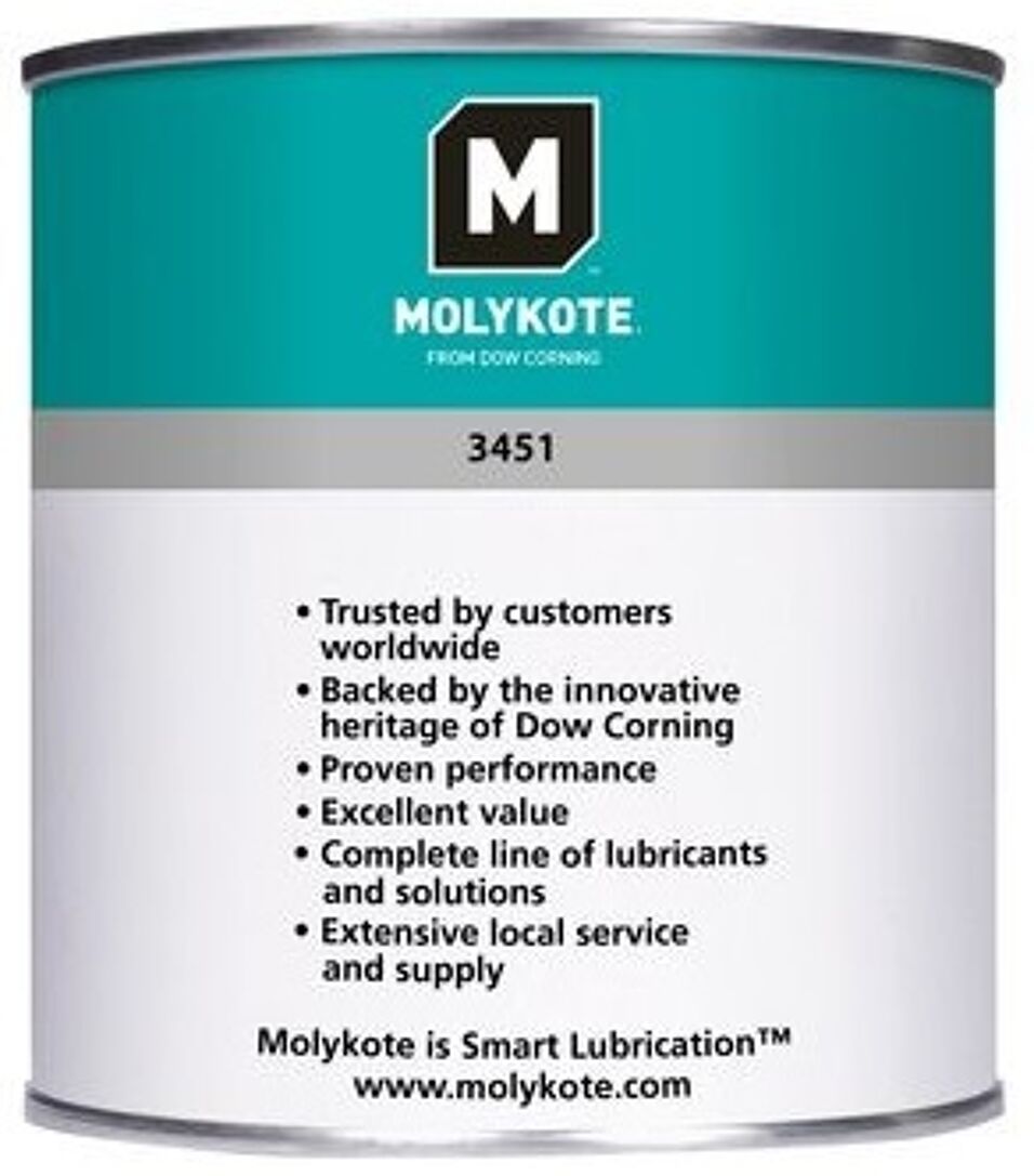 Product afbeelding Molykote Synthetisch vet Flurosiliconen FS 3451 blik 1 kg