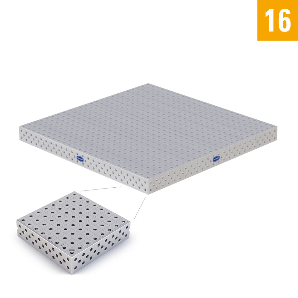 Product afbeelding Demmeler opspantafel PE 1200x1200x100 mm