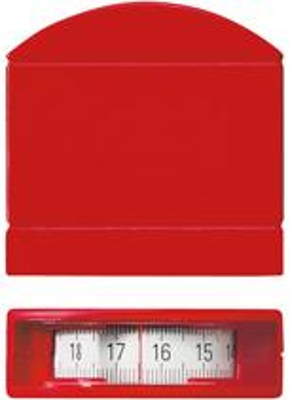Product afbeelding Format Zakrolmaat met kijkvenster Staal wit 13mmx3m