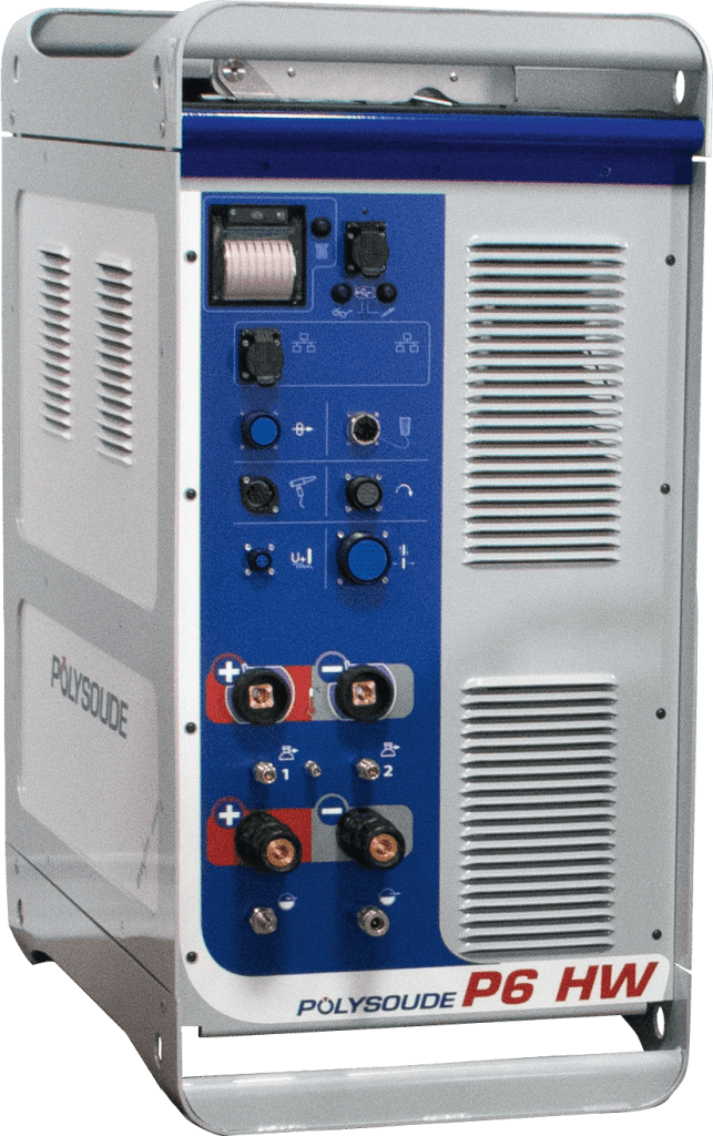 Polysoude stroombron P6 HW 6 assen met touchscreen, draadaanvoer software, printer en AVC/OSC