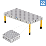 Demmeler opspantafel PP 2000x1000x850 mm