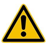 Sticker gevaarlijke plek          25 a 44 st.