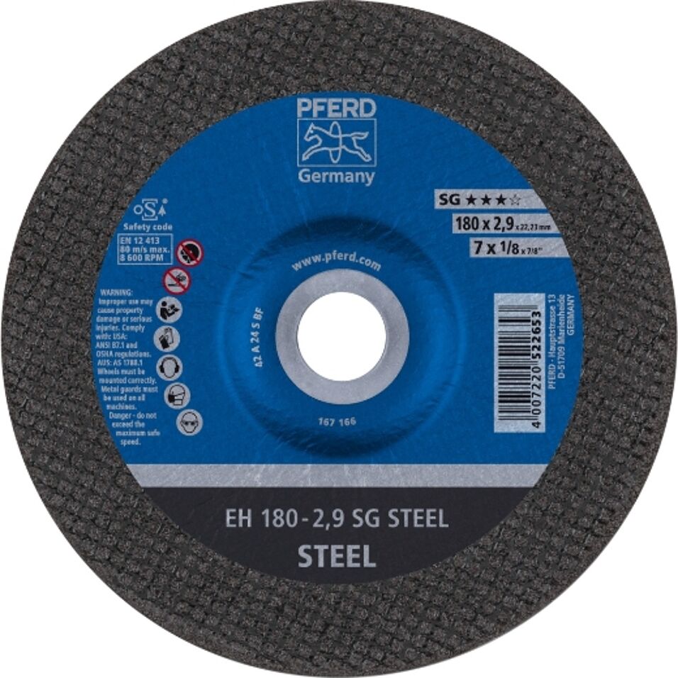 Product afbeelding Pferd doorslijpschijf EH 180-2,9 SG STEEL