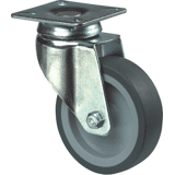 Zwenkwiel rub. bl/grs bev.pl. 75mm