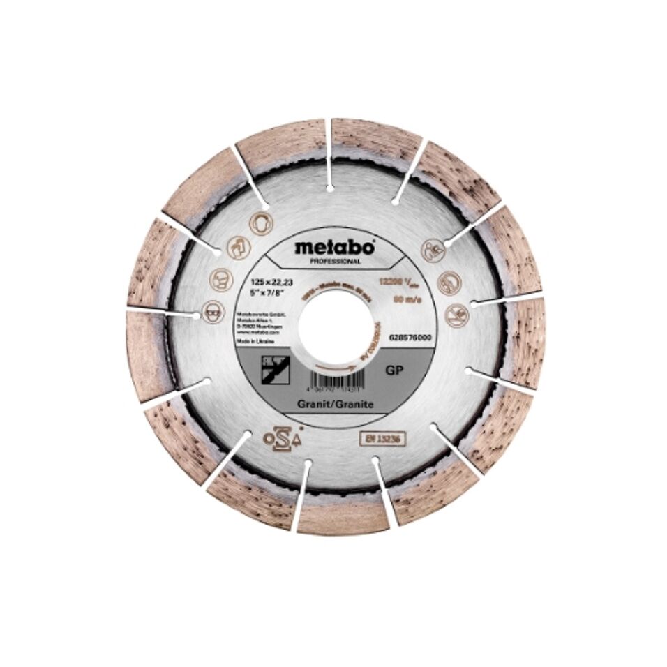 Product afbeelding Metabo diamantslijpschijf GP    125 x22,23
