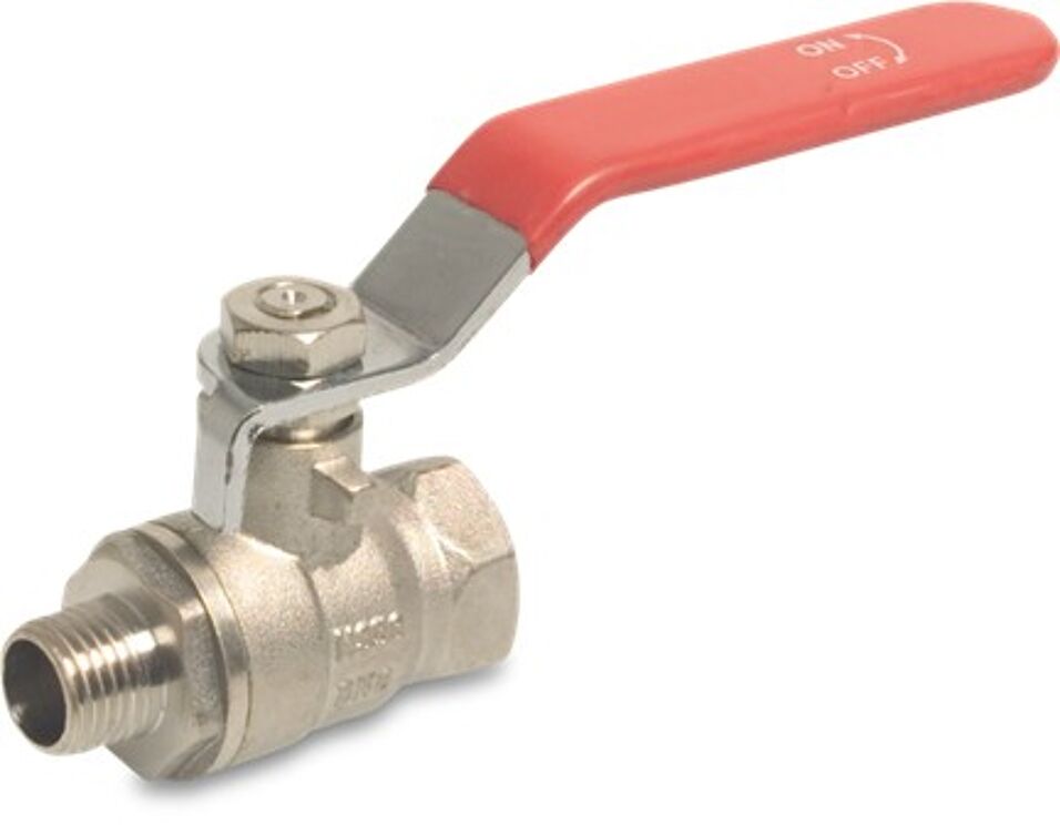 Product afbeelding Mega Kogelkraan messing 1" binnendraad x buitendraad 25 bar type 104