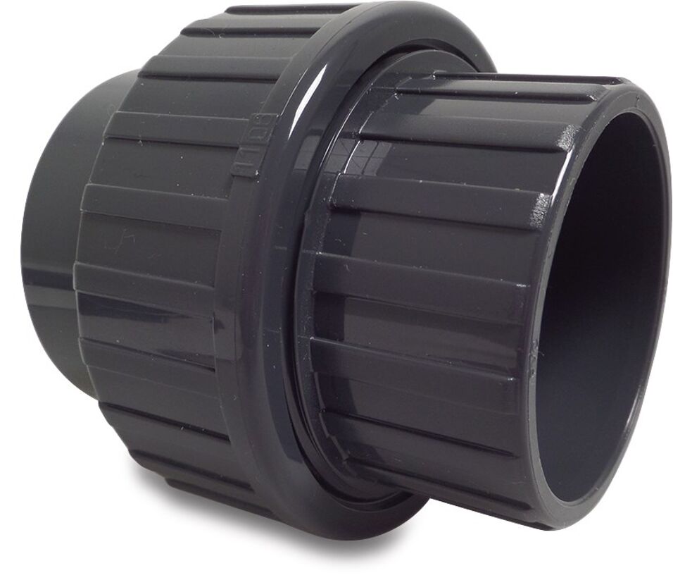 Product afbeelding Koppeling PVC-U 90 mm lijmmof 10 bar grijs
