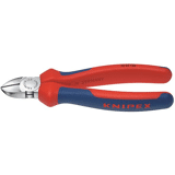 Knipex Zijsnijtang met meercomponenten-handgrepen verchroomd 140mm