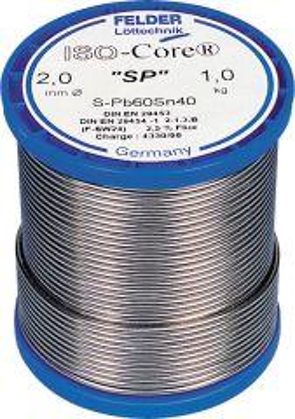 Product afbeelding Felder ISO-Core SP soldeerdraad Sn60Pb40 1 mm 250 g