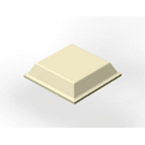 3M rubber dop vierkant 12.7x 3.1mm a3000st