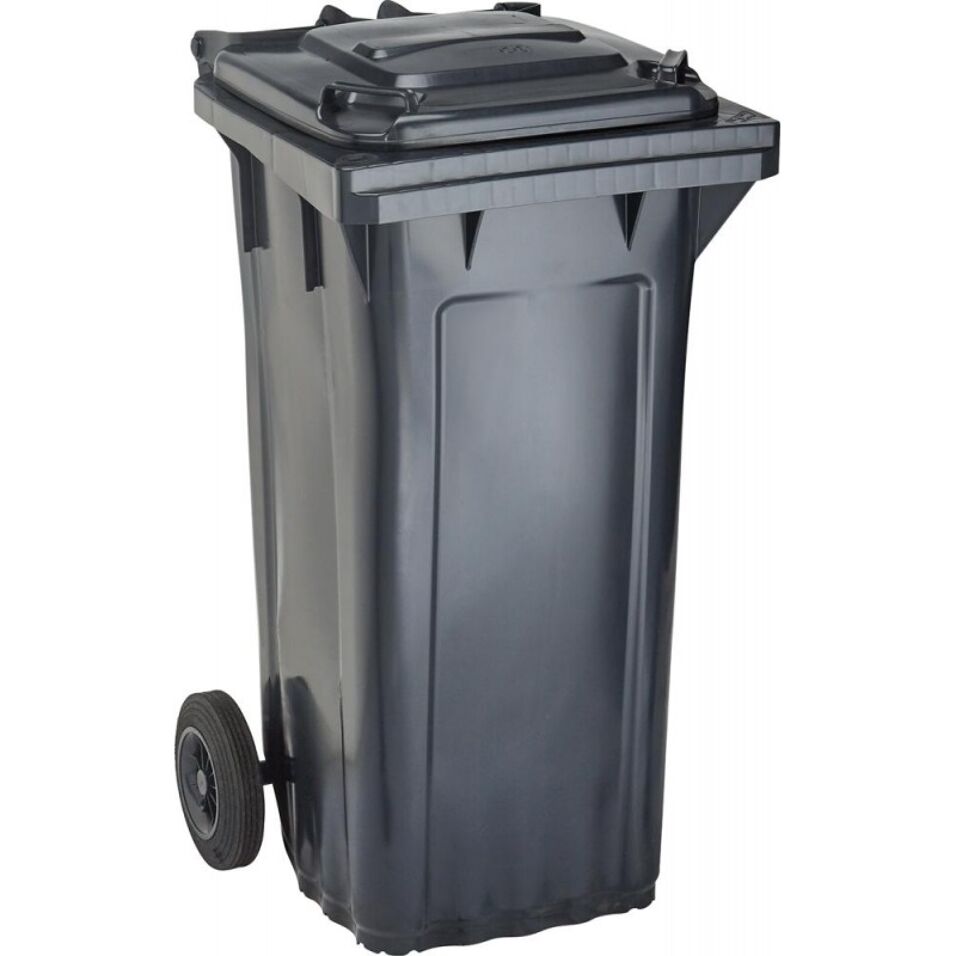 Product afbeelding Afvalcontainer kunststof grijs 120 liter