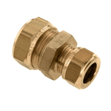 Knelkoppeling overschuifkoppeling messing 12 x 10 mm