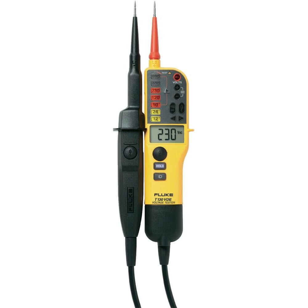 Fluke T130 Voltage/Continuity Tester met LCD, schakelbare belasting