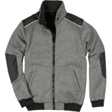 gebreid vest piering gemengd grijs