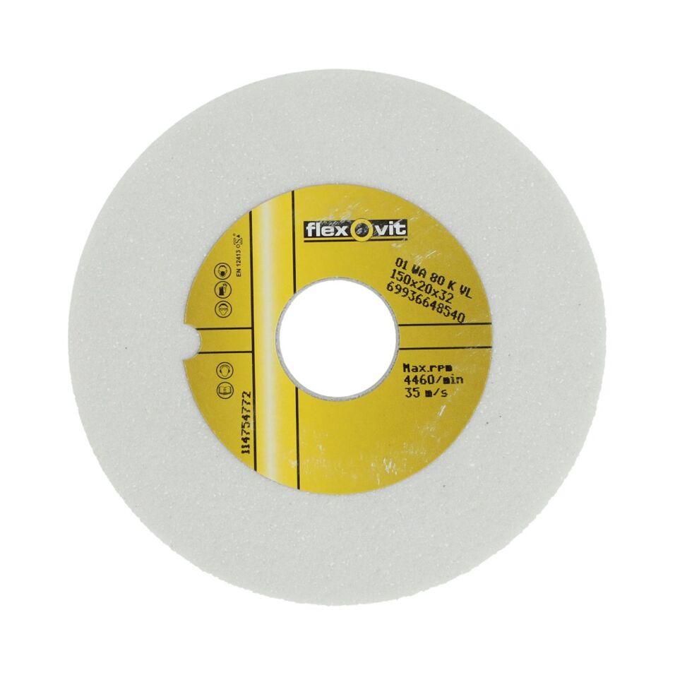 Product afbeelding Flexovit slijpsteen wa80kvl   150x20x 32