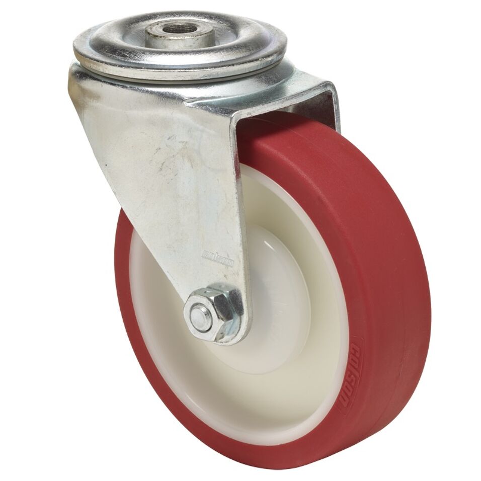 Product afbeelding Colson zwenkwiel JTPU met boutgat 125 x 35mm 250kg