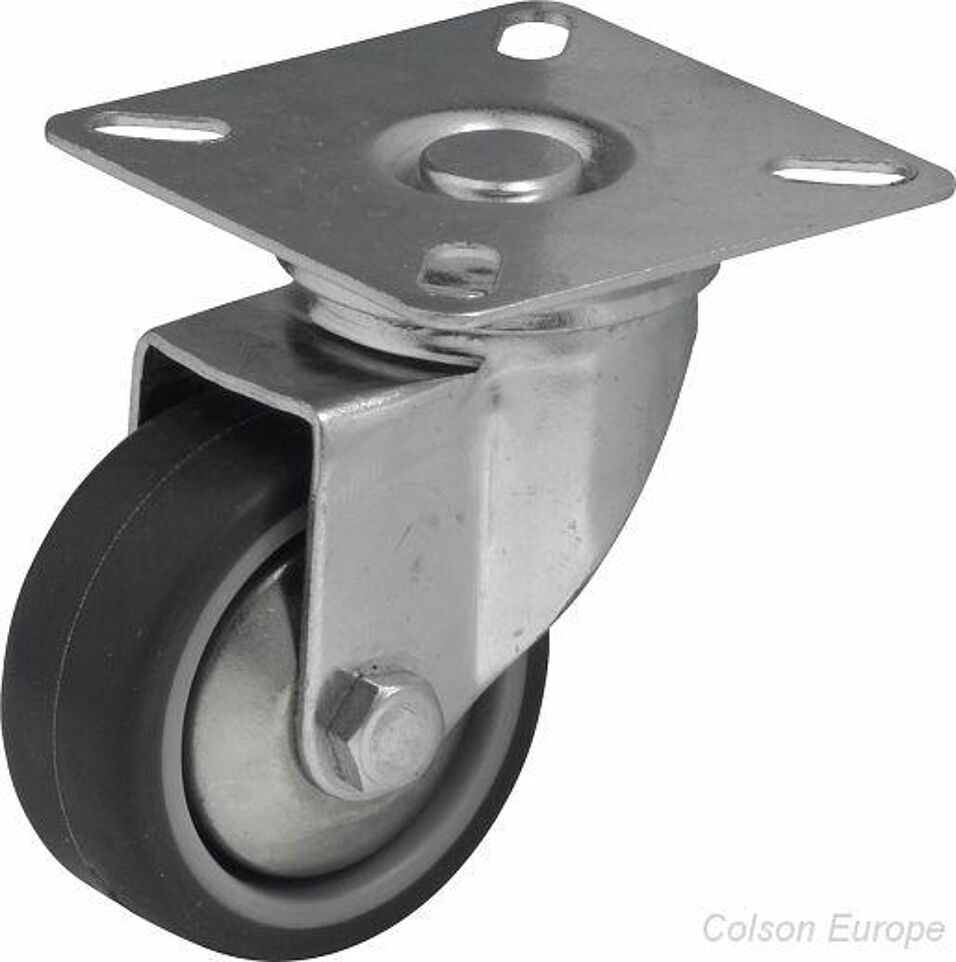 Product afbeelding Colson zwenkwiel JDPE met topplaat 50 x 20mm 40kg