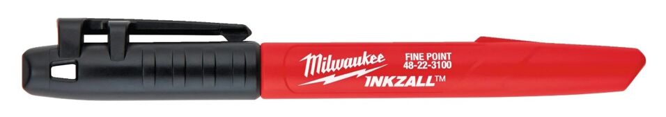 Product afbeelding Milwaukee Inkzall marker zwart fijne punt, 1mm