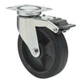 Colson zwenkwiel JSRB met topplaat en rem 200 x 50mm 380kg