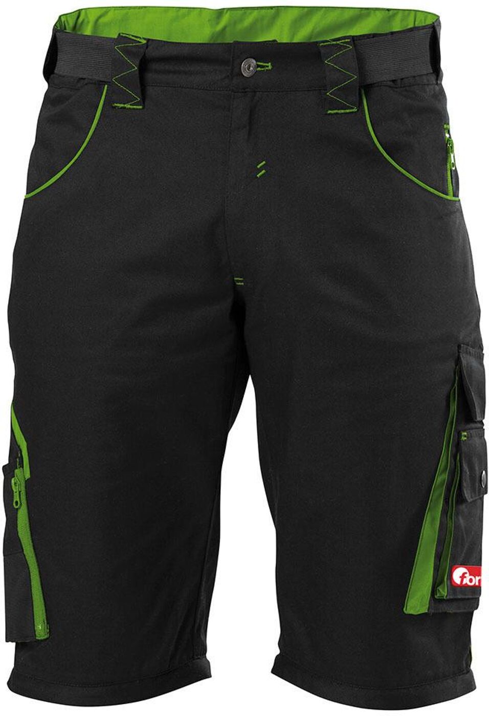 Product afbeelding Fortis bermuda 24 zwart/groen maat 56