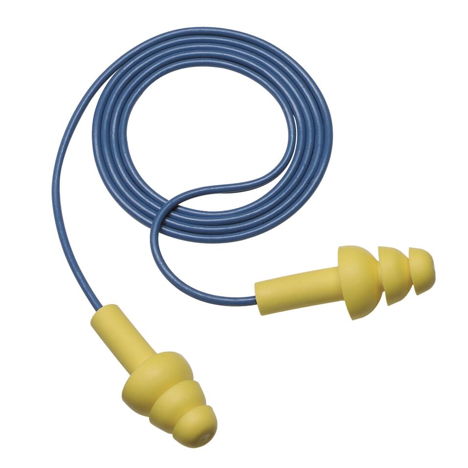 Product afbeelding 3M E-A-R Ultrafit Oordoppen, met koord, 50 paar/doos, UF-01-000