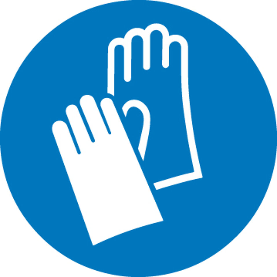 Product afbeelding Schild handschoenen 100 mm PVC-Folie