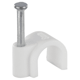 Q-Link kabelclip wit   rond 8mm   a 20 st.