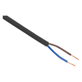 Huishoudsnoer zwart Vmvs-2 x 0.75     5m
