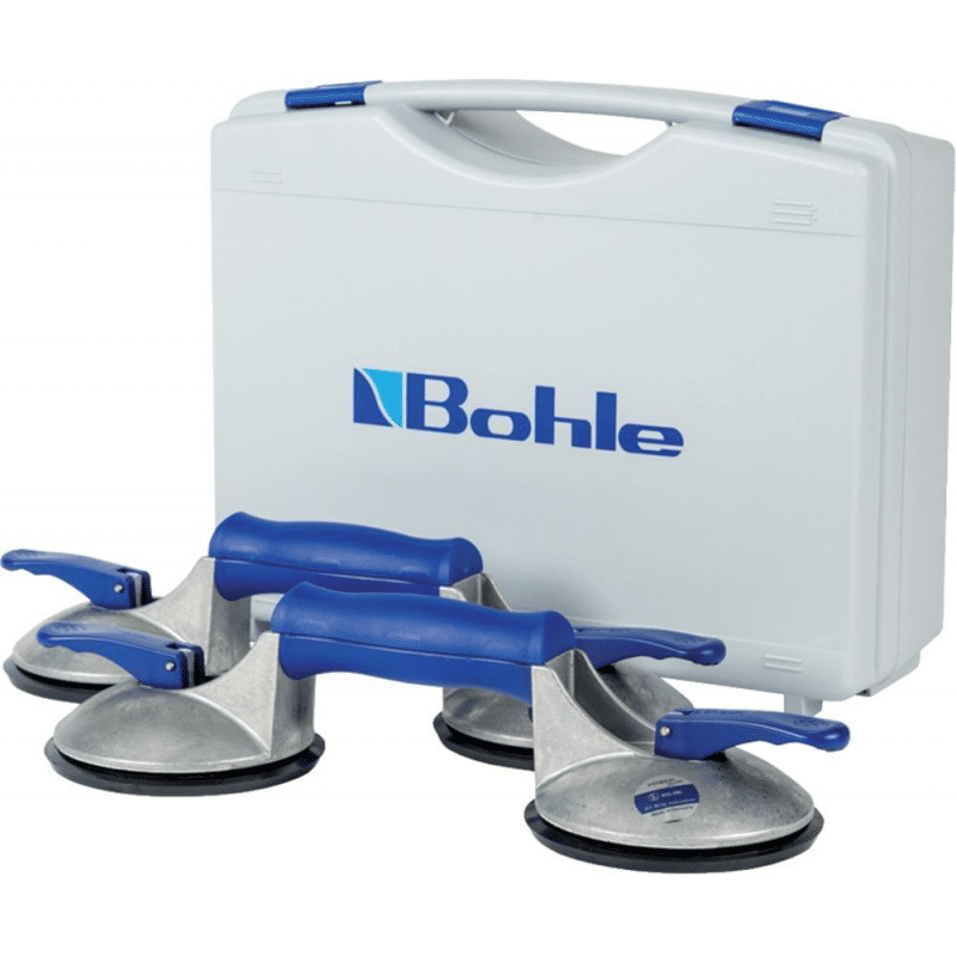 Product afbeelding Platendragerset in transportkoffer 2 stuks aluminium 2-kop 60 kg