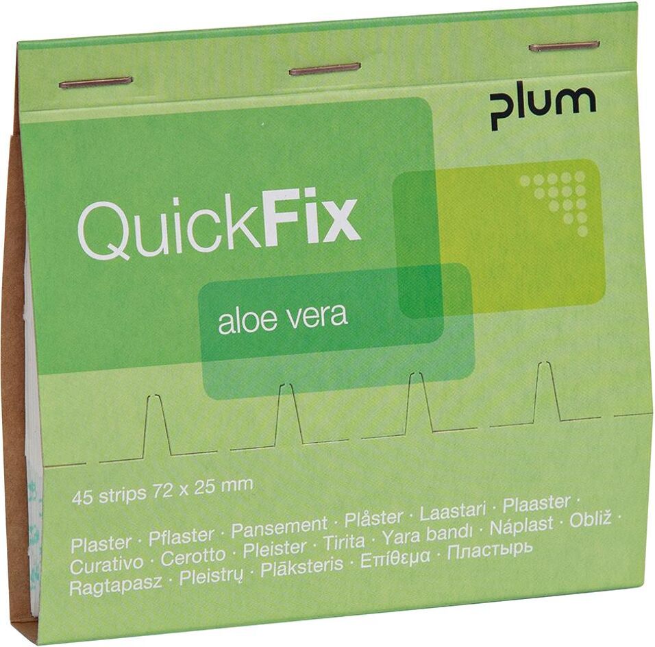 Product afbeelding QuickFix navulling Aloevera 45 pleisters
