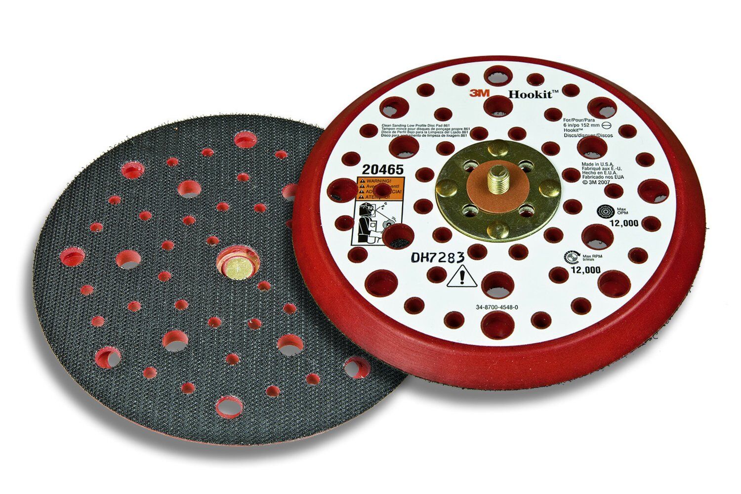3M Xtract Laag Profiel Finishing Steunschijf, 152mm x 9,52mm x 15,8mm, 53 Gaten