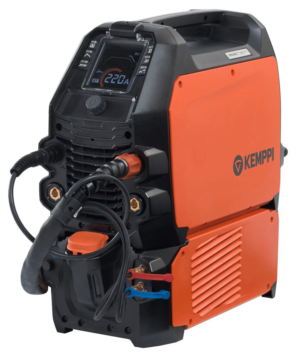 Product afbeelding Kemppi TIG lasapparaat Minarc T 223 ACDC + TIG lastoorts TX335W 8M + Master Cooler 05M