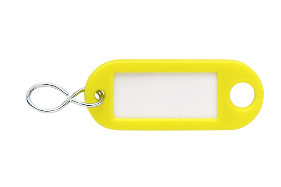 Product afbeelding Sleutellabel kunststof geel