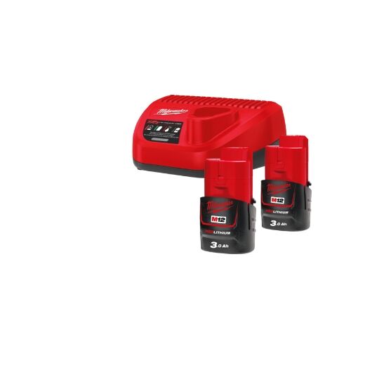 Milwaukee oplader-accu set       M12 NRG-302