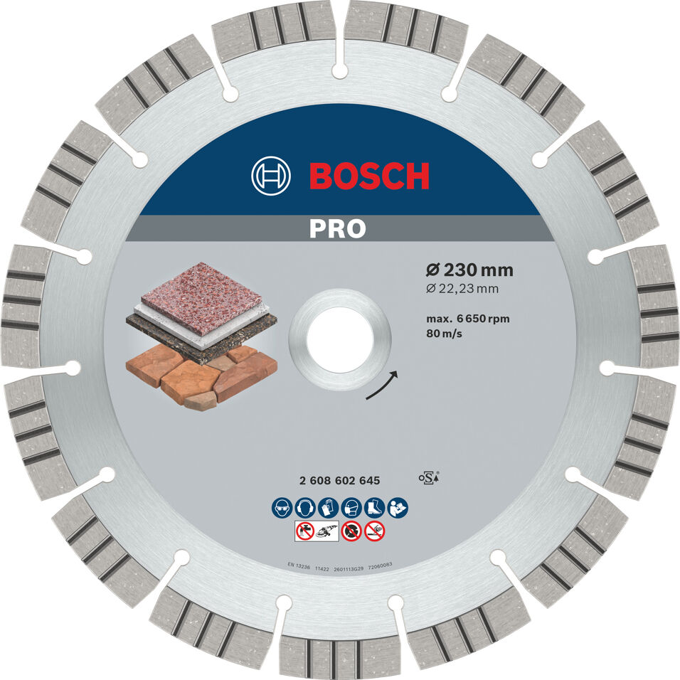 Product afbeelding Bosch diamantschijf hpp    230