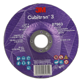 3M Cubitron 3 doorslijpschijf, 87963, 36+, T42, 125mm x 2,5mm x 22,23mm