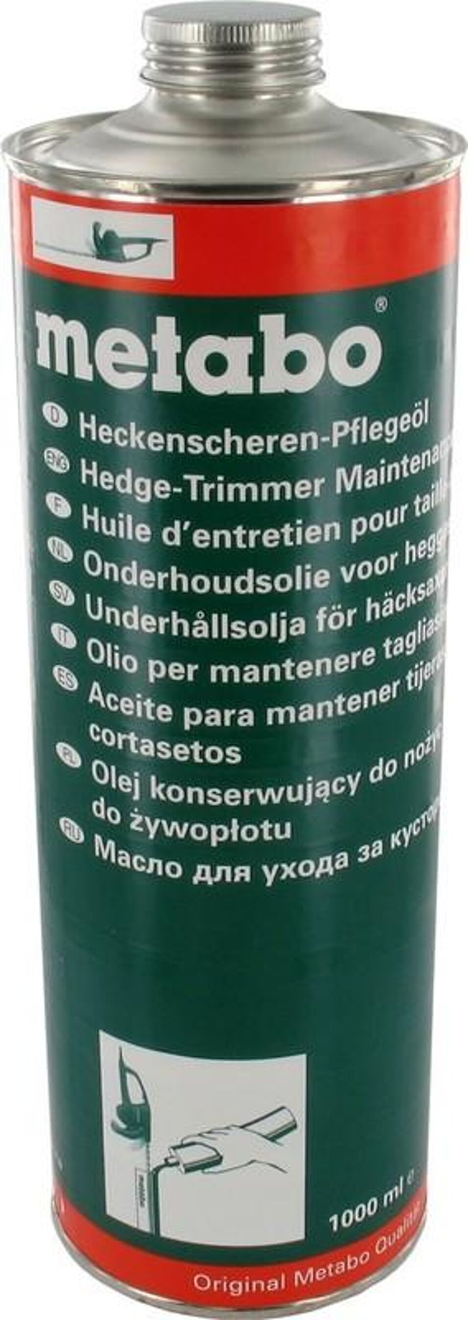 Product afbeelding Metabo onderhoudsolie heggeschaar     1l