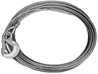 Lierkabel met klephaak DIN 3060 8mm 8 mtr