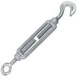Spanschroef haak-oog verzinkt 6x60 mm