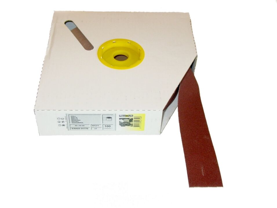 Product afbeelding Flexovit schuurlinnen KF271 50 mm x 25 m K120