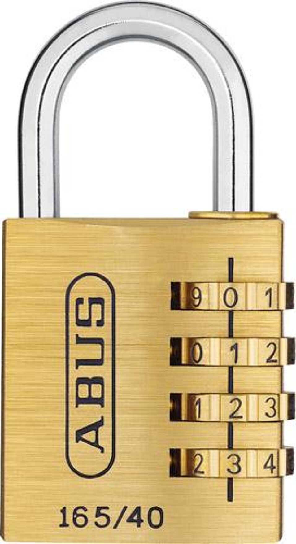 Product afbeelding ABUS hangslot cijfercode 165/40 messing Lock-Tag
