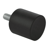 Trillingsdemper D 75x51 mm M12