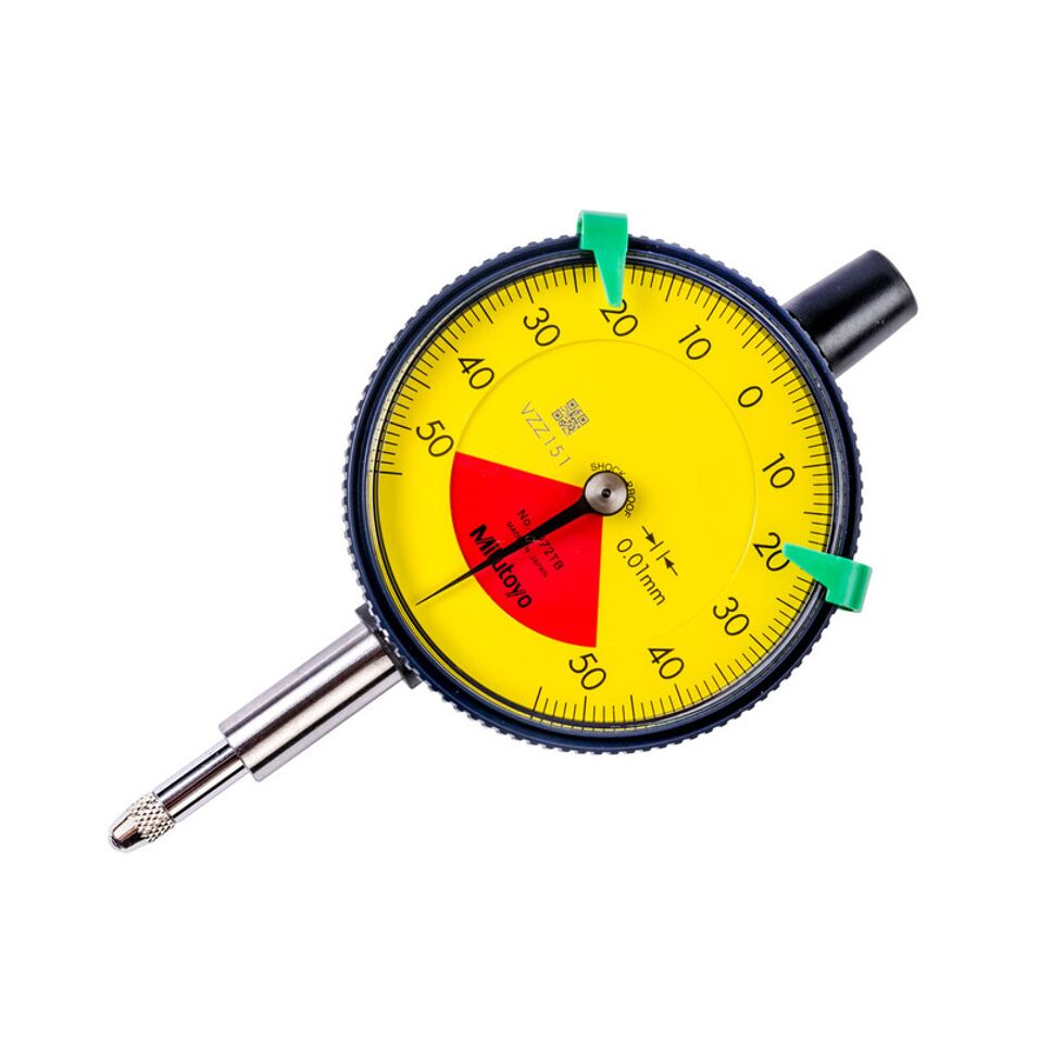 Product afbeelding Mitutoyo meetklok  1,0mm/0,01mm   2972AB, Vlakke achterwand, schok- stofbestendig